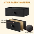 thumbnail image 2 of GUNAITO Dresser with Charging Station and LED Light Makeup Vanity with Fabric Drawers Makeup Table with Side Pockets Corner Rotatable Vanity Desk for Bedroom Black Gray, 2 of 10