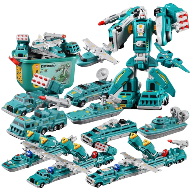 STEM Building Toys - Juego robot con caja almacenamiento para 3 a 8 años