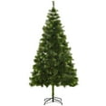 thumbnail image 1 of HOMCOM 7 FT Artificial Christmas Tree with Realistic Branch Tips Green, 1 of 10
