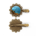 thumbnail image 1 of Océan Poisson Science Nature Image Vintage Métal Fleur Épingle à Cheveux Pièce Coiffure, 1 of 3