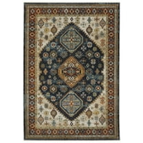 Oriental Weavers Aberdeen Area Rug - 005W1 - 9'10" x 12'10" - in Blue/ Multi - Vintage Inspired, Stain Resistant, Family and Pet Friendly , Family, Dining, Living Room Rug