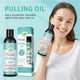 thumbnail image 1 of Clearance! Oil Pulling With Oil With Tongue Scraper Inside The Box - Natural, Free Mouthwash To Help With Fresh Breath, Teeth Whitening And Healthier Teeth & Gums 237ml, 1 of 4