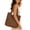 Light Brown, variant on Women Paper Rope Handmade Woven Shoulder Bags Large Capacity Casual Straw Underarm Pack Lightweight Boho Rattan Beach Handbag Summer Beach Vacation Shoulder Bag (Beige)