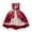 Wine, variant on XEGLSBU Girls Dresses 4T Fancy Girls' Dress for Children off The Shoulder Party Gown Dress with Rose Embroidery Skirt for Ages 3 10 Blue Size 4-5 Years