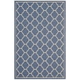 thumbnail image 2 of Modway Avena Moroccan Quatrefoil Trellis 4x6 Indoor and Outdoor Area Rug in Blue and Beige, 2 of 4