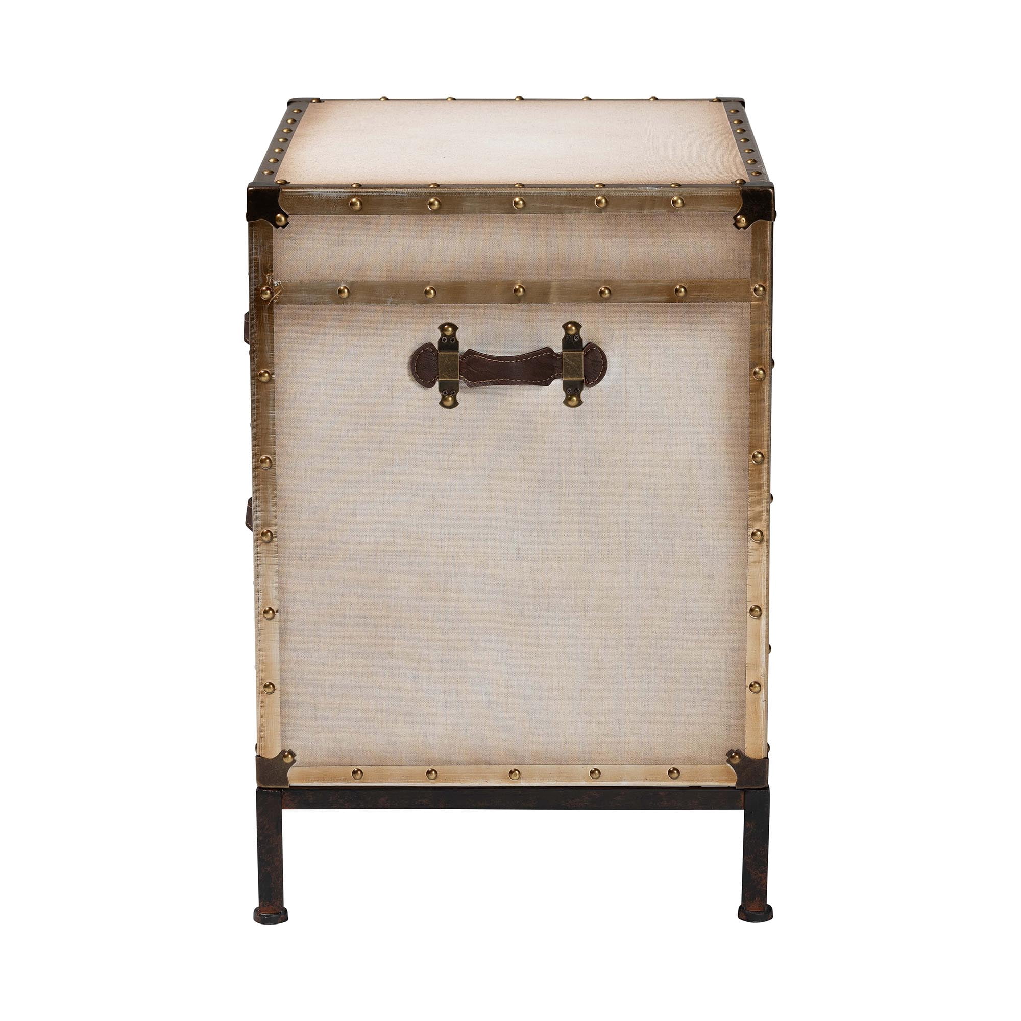Baxton Studio Laura Vintage Trunk, 2-Drawer, Coffee