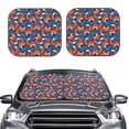 thumbnail image 2 of Goofa Abstract Vintage Fox and Plants Pattern 2 Piece Car Windshield Sun Shade Foldable | Front Windshield Shade for Sun, Heat and UV Rays | Sunshade for Car Front Window-Large, 2 of 7