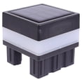 thumbnail image 2 of Fence Lighting Solar Powered Pillar Lamp Gray Plastic 1PC 2.6X2.6X2.6in, 2 of 5