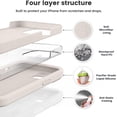 thumbnail image 2 of Compatible with iPhone 13 Case, Liquid Silicone Upgrade [Camera Protection] [Soft Anti-Scratch Microfiber Lining] Shockproof Phone Case for iPhone 13 6.1 inch - Stone, 2 of 14
