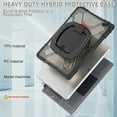 thumbnail image 3 of Case for Microsoft Surface Go 3 2021/Surface Go 2 2020/Surface Go 2018, TPU + PC Heavy Duty Shockproof Case with 360 Rotating Hand Grip/Folding Stand, 3 of 8