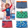thumbnail image 4 of Little boy swimming trunks cute shark/star/stripe print low-cut, 4 of 5