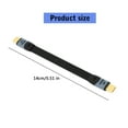 thumbnail image 5 of Short USB Type C Male to Male Cable, 100W Power, 40Gbps 8K Video FPC Soft USB4.0, 5 of 9