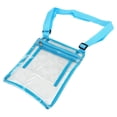 thumbnail image 3 of Bolsa transparente de PVC impermeable, bolsa transparente portátil para viajes, festivales de música, color azul., 3 of 14