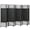 Black, variant on 8-Panel Folding Privacy Screen, Brown Diamond Woven Paper Fiber Room Divider with Pine Wood Frame, No Assembly Required for Home & Office