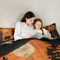 thumbnail image 5 of Manfei Reindeer Bear Adult Full Size Comforter Sets, Black Rustic Animal Bedding Comforter Set, Vintage Countryside Reversible Bedding Sets, Luxury Bedroom Decor, 3pcs, 5 of 9