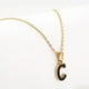 thumbnail image 5 of Collar con la primera letra de piedras preciosas de titanio para mujer, colgante de acero inoxidable con 26 letras en inglés, sencillo y moderno para mujer, 5 of 6
