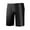 Dark Gray, variant on WREESH Men's Athletic Swim Jammers Quick-Drying Swim Shorts Printed Swimsuit Quarter Pants Swimwear Sport Bathing Suits Black