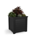 thumbnail image 3 of Mayne Lakeland 20" x 20" x 20" Square Black Self Watering Plastic Planter, 3 of 13