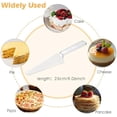 thumbnail image 6 of 50 Pcs Plastic Disposable Cake Cutter 9 Inch Wedding Pie Server Plastic Spatula Cake Server Cutting Knives Pie Pizza Pastry Slicer Serving Utensils (Clear)$$Home Decor, Kitchen, & Other, 6 of 7
