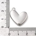 thumbnail image 3 of 304 Stainless Steel Pendants Heart Charm Anti-Stainless Steel color 20.5x20.5x3mm Hole: 1.8mm, 3 of 3