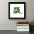 thumbnail image 3 of Gallery Pops Nickelodeon Teenage Mutant Ninja Turtles - Leonardo Patch Wall Art, Black Framed Version, 12" x 12", 3 of 5