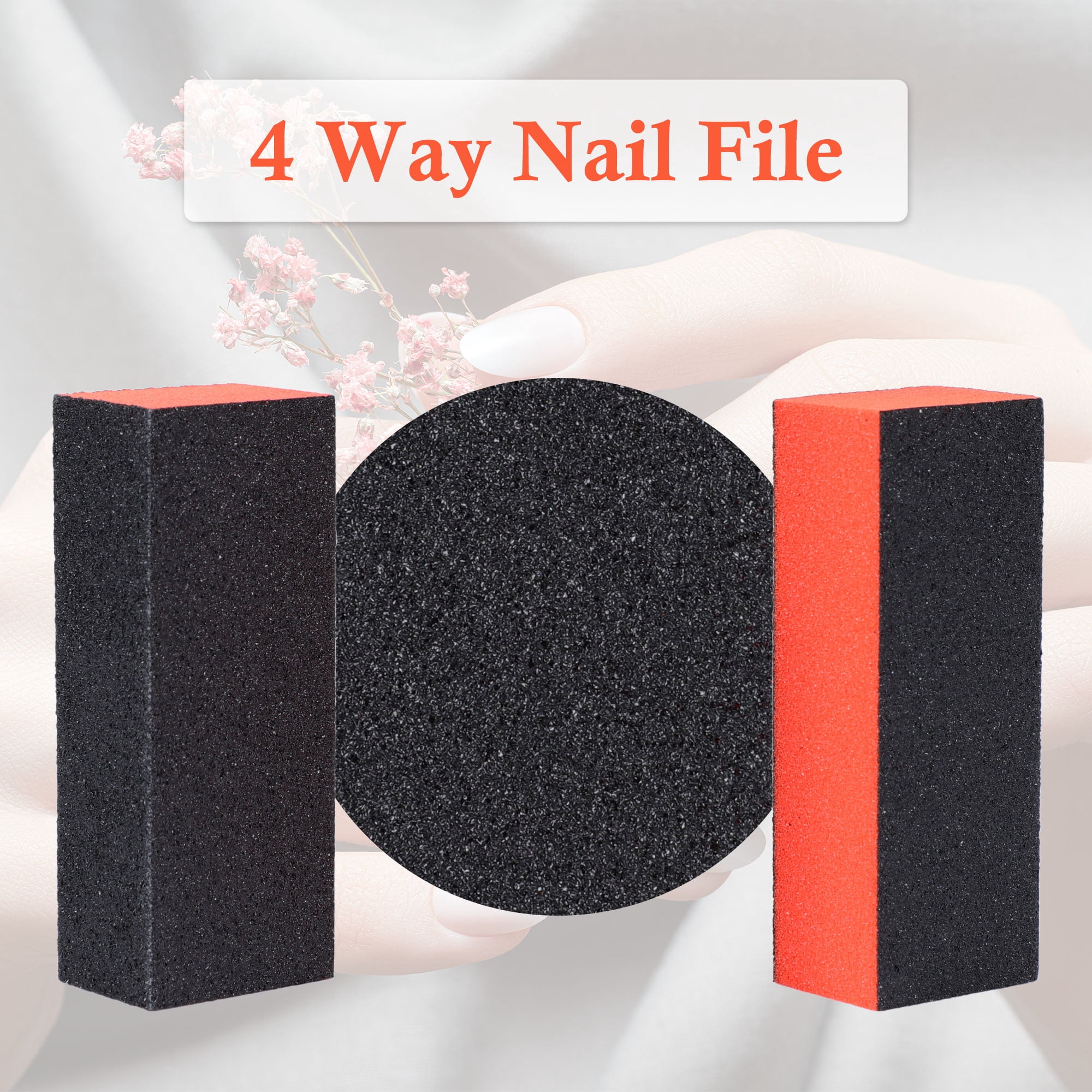 Unique Bargains 10 PCS 4 Way Nail File and Buffer Set Nail Sanding Block Manicure Tools