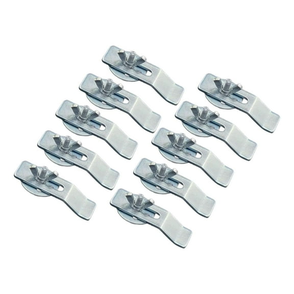 10 Pieces Undermount Sink Bracket Bathroom Sink Fastener Stainless Steel Support for Kitchen Countertop Installation