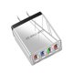 thumbnail image 1 of Pisexur Electrónica para Hombres 4 Puertos LED Rápido QC 3.0 USB Hub Cargador de Pared 3.1A Adaptador de Corriente Enchufe de EE. UU. Electrónica para Niños, Organizador de Electrónica, 1 of 7