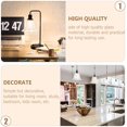 thumbnail image 3 of Bell Lamp Shades Clear Glass Light Shade Ceiling Fan Light Cover Ceiling Fan Globes Replacement Glass Light Fixture Replacement Glass 2pcs, 3 of 8