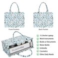thumbnail image 2 of Large Capacity Tote Bag,Light Blue Christmas House and Tree Pattern Handbag Fashion Luxury Tote Bag,15.7"x13"x 5.1" Inches,Laptop Compatible, 2 of 6