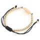 thumbnail image 4 of Pulsera de cuentas Pulsera de hilo de ojo turco bohemio con cuentas doradas para hombres, mujeres, niños, parejas, azul, 4 of 12