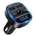 thumbnail image 1 of Transmisor FM LENCENT T25, adaptador Bluetooth para coche con 2 USB, 1 of 8