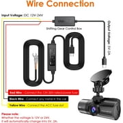 Vantrue USB C Dash Cam Hardwire Kit - 12V to 5V USB+Fuse Taps (For all USB-C Models)