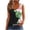 Green 1, variant on POIUYTR Women Summer Tank Tops Casual Scoop Neck Wide Strap Sleeveless Shirts Vintage Loose Printed Camisole