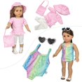 thumbnail image 4 of Ropa y accesorios para muñecas BDDOLL para niña de 18 pulgadas con 23 piezas, 4 of 7