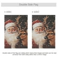 thumbnail image 3 of Christmas Santa Claus and Deer Garden Flag 12X18 Double Sided Yard Flags for Outside Outdoor All Seasonal Decoration, 3 of 6