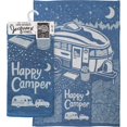 thumbnail image 2 of Primitives by Kathy 112658 Kitchen Towel Happy Camper, 28-inch, 2 of 5