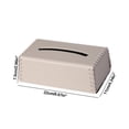 thumbnail image 3 of Woven Tissue Box Leather Elegant Household Napkin Case Sophisticated Premium Scandinavian Style Drawer For Home Car Restaurant Use Deals Of The Day Clearance, 3 of 9