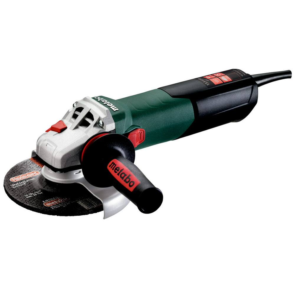 Metabo 6-Inch Angle Grinder - 9,600 Rpm - 13.5 Amp With Electronics .