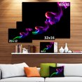 thumbnail image 3 of Colorful Fractal Fire Design on Black - Large Abstract Canvas Wall Art, 3 of 4