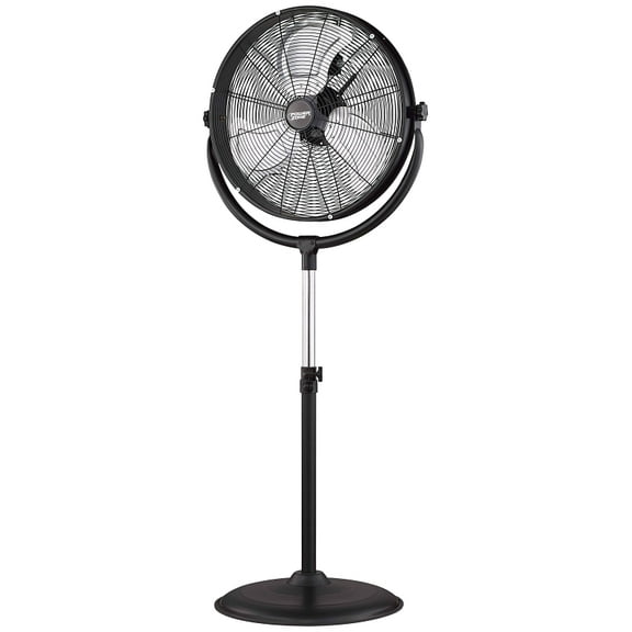 PowerZone High Velocity Pedestal Fan Stand 140 W 120 Vac Grounded 3 Speeds