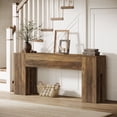 thumbnail image 4 of Tribesigns 71-inch Long Console Table for Entryway, Farmhouse Sofa Console Behind Couch, Rustic Brown, 4 of 11