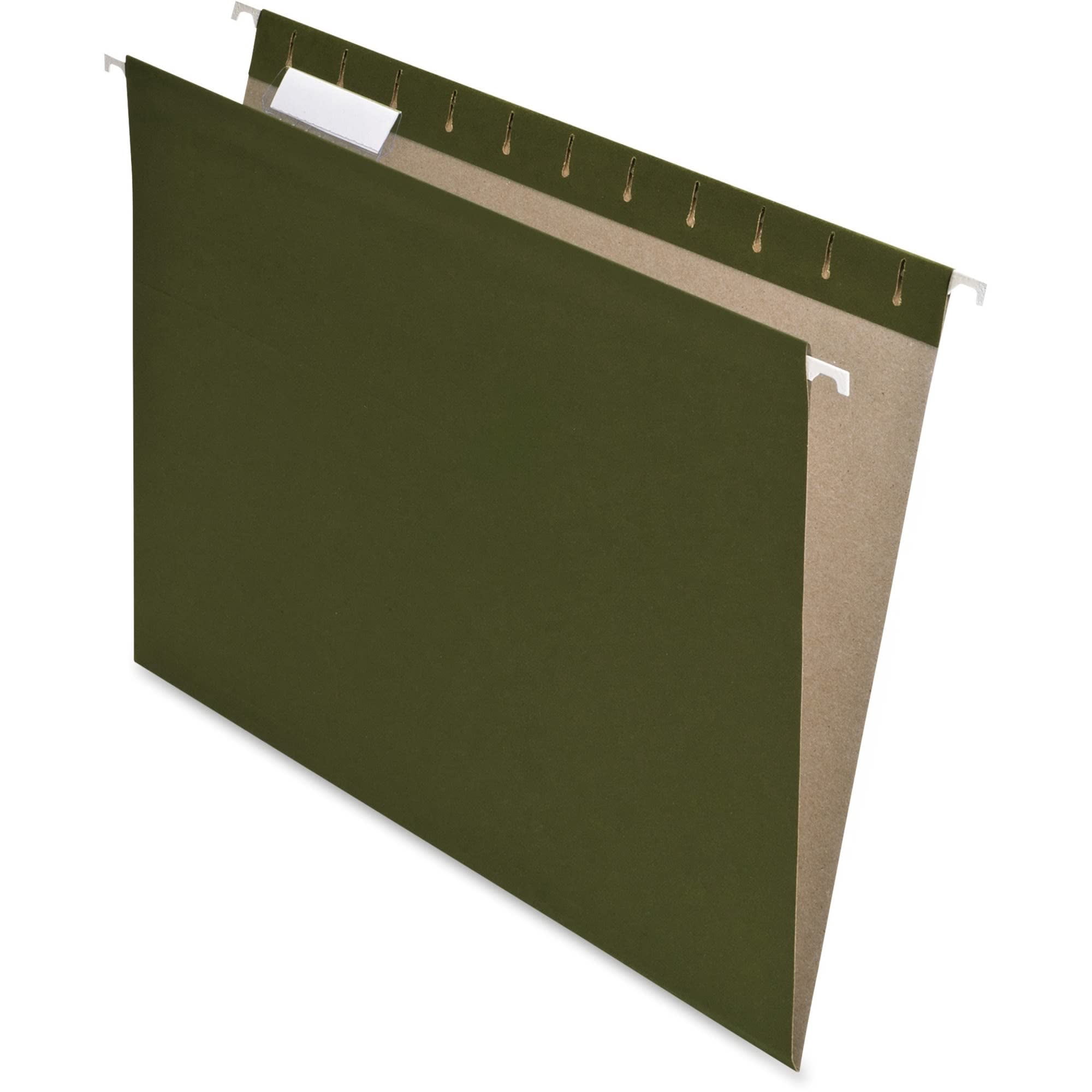 Pendaflex® Earthwise® Hanging File Folders, Letter Size, 100% Recycled, Green, Pack Of 25