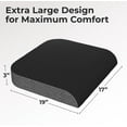 thumbnail image 4 of Extra Large Seat Cushion, Stylish Plush Velvet Cover, X-Large Memory Foam for Office Chair, Floor Pillow, Cushion Back Pain Coccyx Pain Relief, Carry Handle (Extra Large), 4 of 6