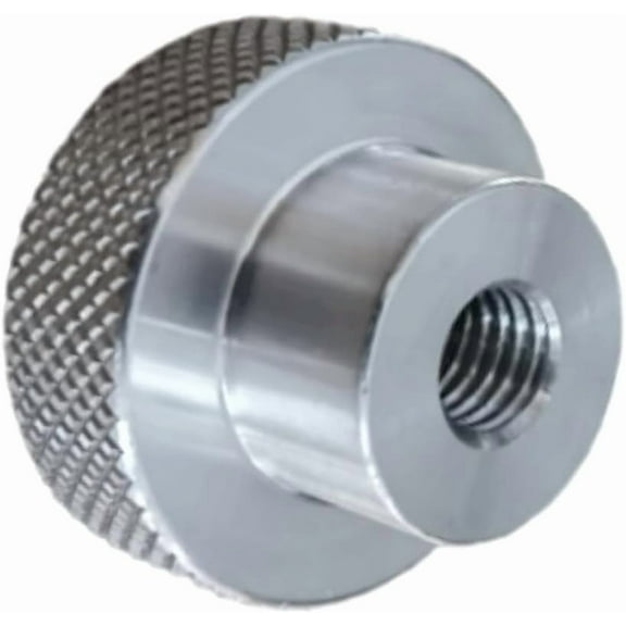 CHANCS Aluminium Alloy Machine Tool Handwheels 22mm OD Thread M6 Knurled Oxidised Handles Knobs for Sliding Table