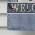 thumbnail image 4 of Carolines Treasures White English Bulldog Welcome Flag Canvas House Size Large multicolor, 4 of 4