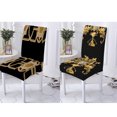 thumbnail image 4 of Funda de estilo de elementos europeos para silla de comedor, cubierta con patrón de flores para muebles de comedor, fundas para sillas para el hogar Stuhlbezug, 4 of 5