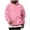 Pink, variant on Mens Sweatshirts Hoodie Long Sleeve Pocket Casual Solid Pullover Sweatshirts Beige M