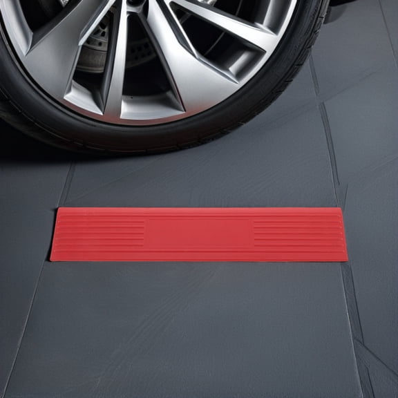 POPETPOP Easy Assemble Red Plastic Ramp Edge for Car Wash Floor Grilles