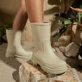 thumbnail image 2 of Willtoo Womens Mid Calf Rain Boots Waterproof Platform Non-Slip Sole Booties Lightweight Fashion Boots for Outdoor Camping Hiking Garden, 2 of 4